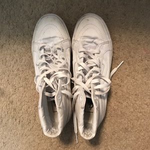 High Top White Vans